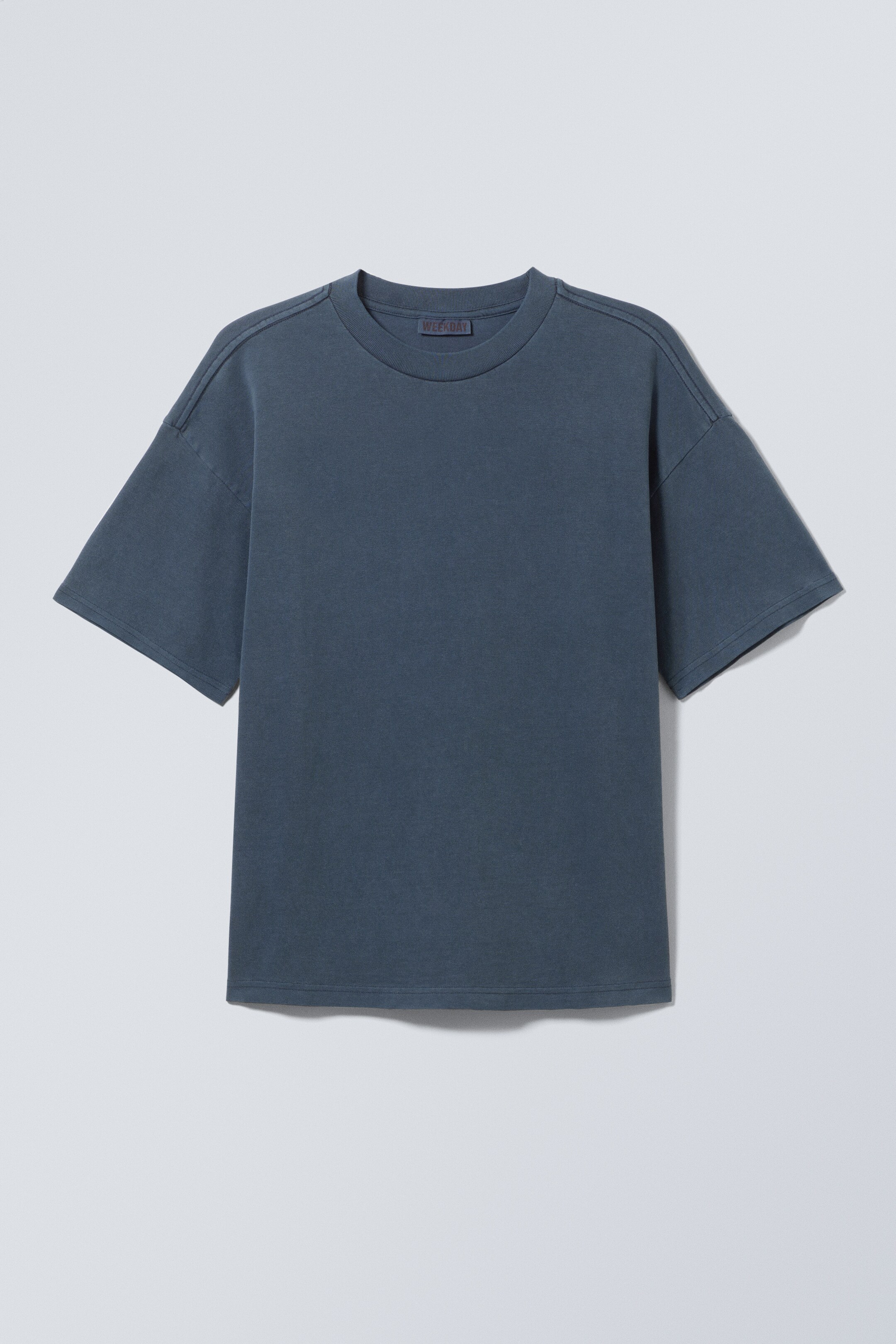 Ingrandisci l'immagine: Loose Boxy T-shirt - Washed Dark Blue - UOMO | H&M CH 1