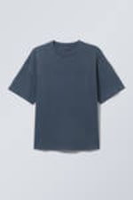 Washed Dark Blue - Great Boxy Heavyweight T-Shirt - 3