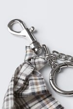 Karierter Stoff - Schlüsselanhänger mit mehreren Anhängern - 1