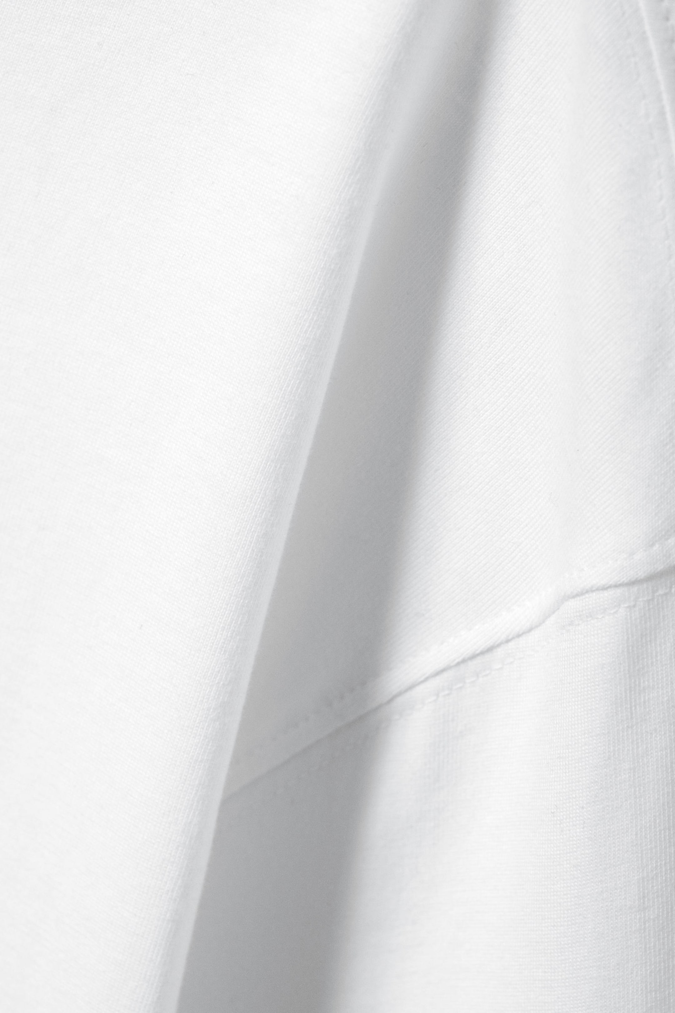 Weiß - Boxy Longsleeve aus Baumwolle - 4