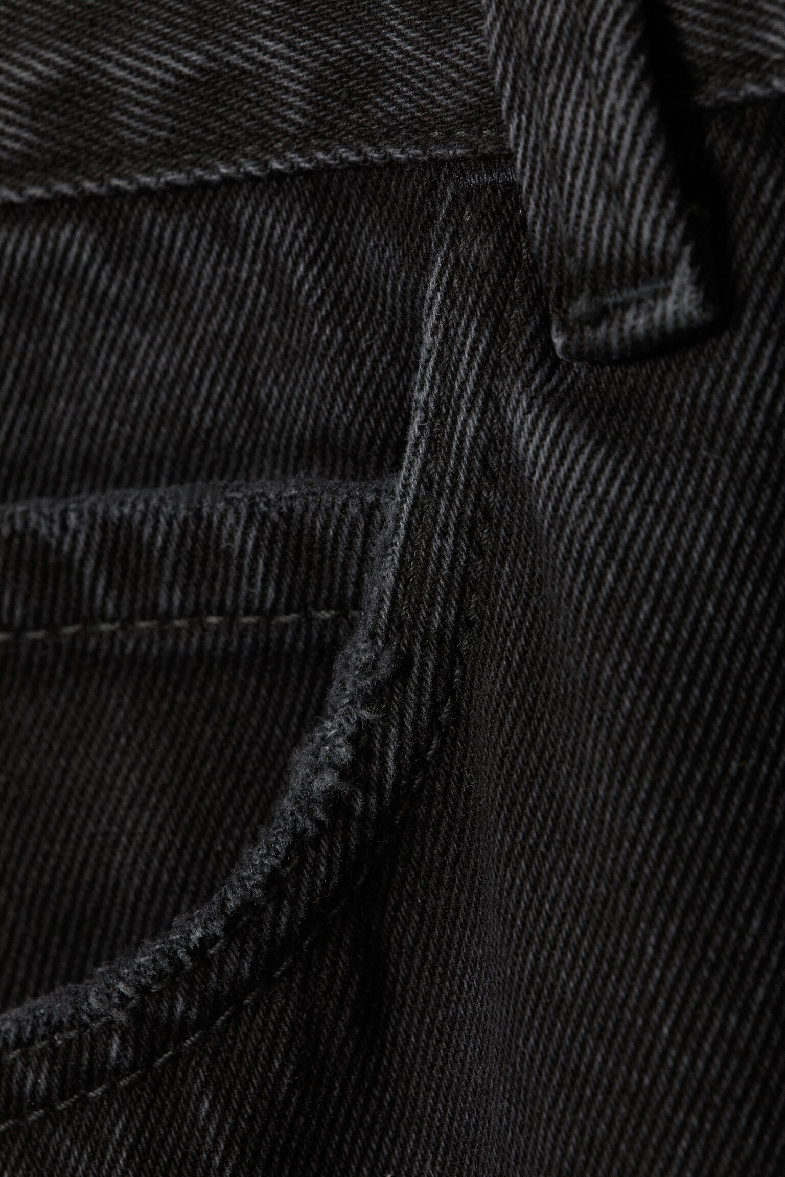 CM x LB Looser Washed Black Unisex Jeans - Washed Black - 2