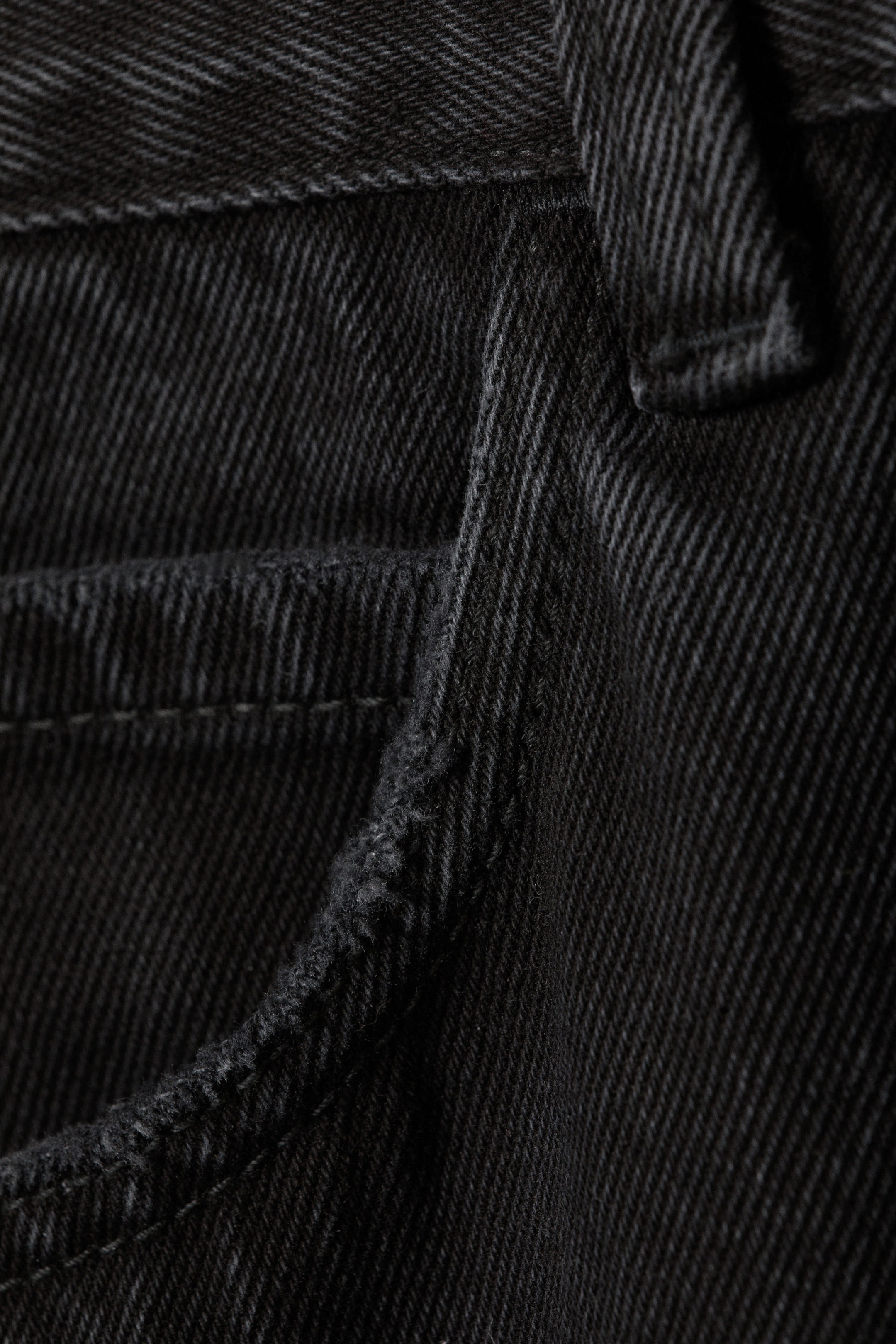 Verwaschenes Schwarz - CM x LB Looser Washed Black Unisex Jeans - 2