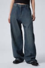 Lake Blue - Medium Blue - Astro Loose Baggy Shape Jeans - 5