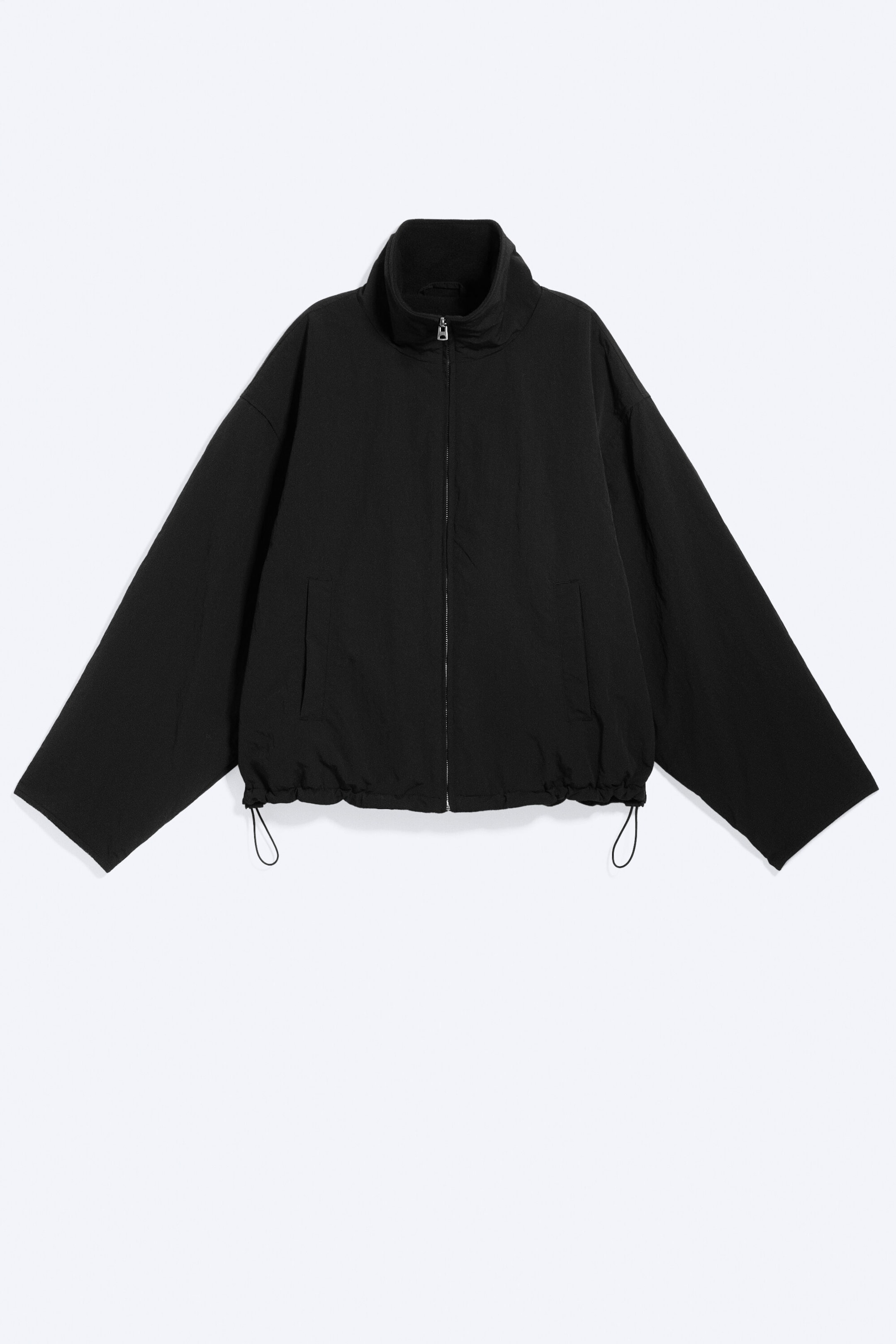 Noir - Veste nylon oversize - 5