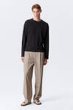 Black - Great Boxy Long Sleeve T-shirt - 1