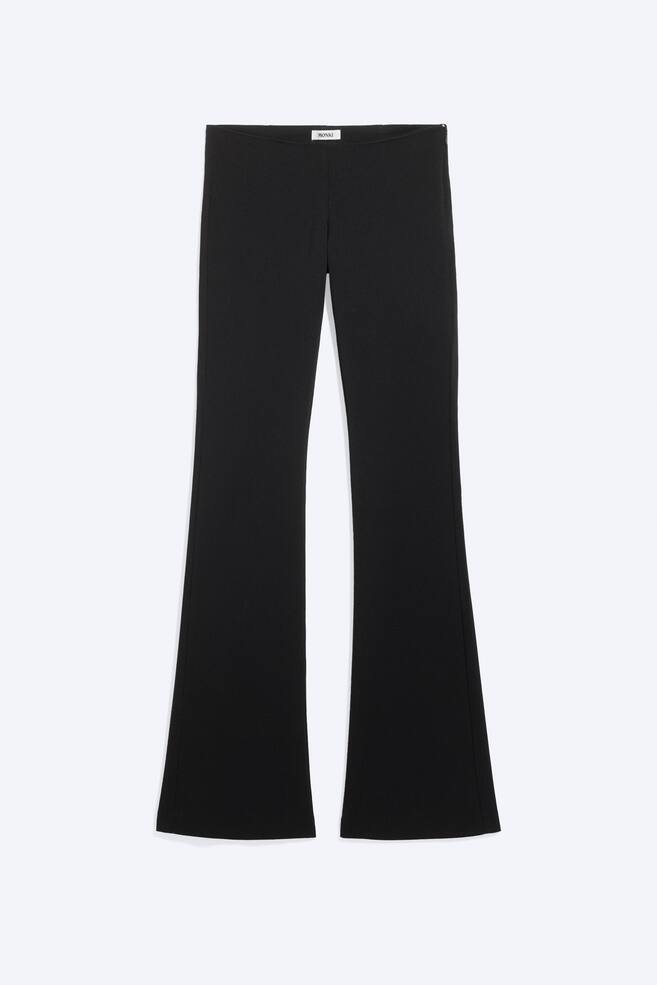 Bootcut-Hose mit niedrigem Bund - Schwarz/Staubiges Graubraun - 1