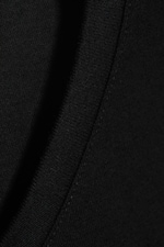 Schwarz - Kastiges Longsleeve-Shirt mit V-Ausschnitt - 1
