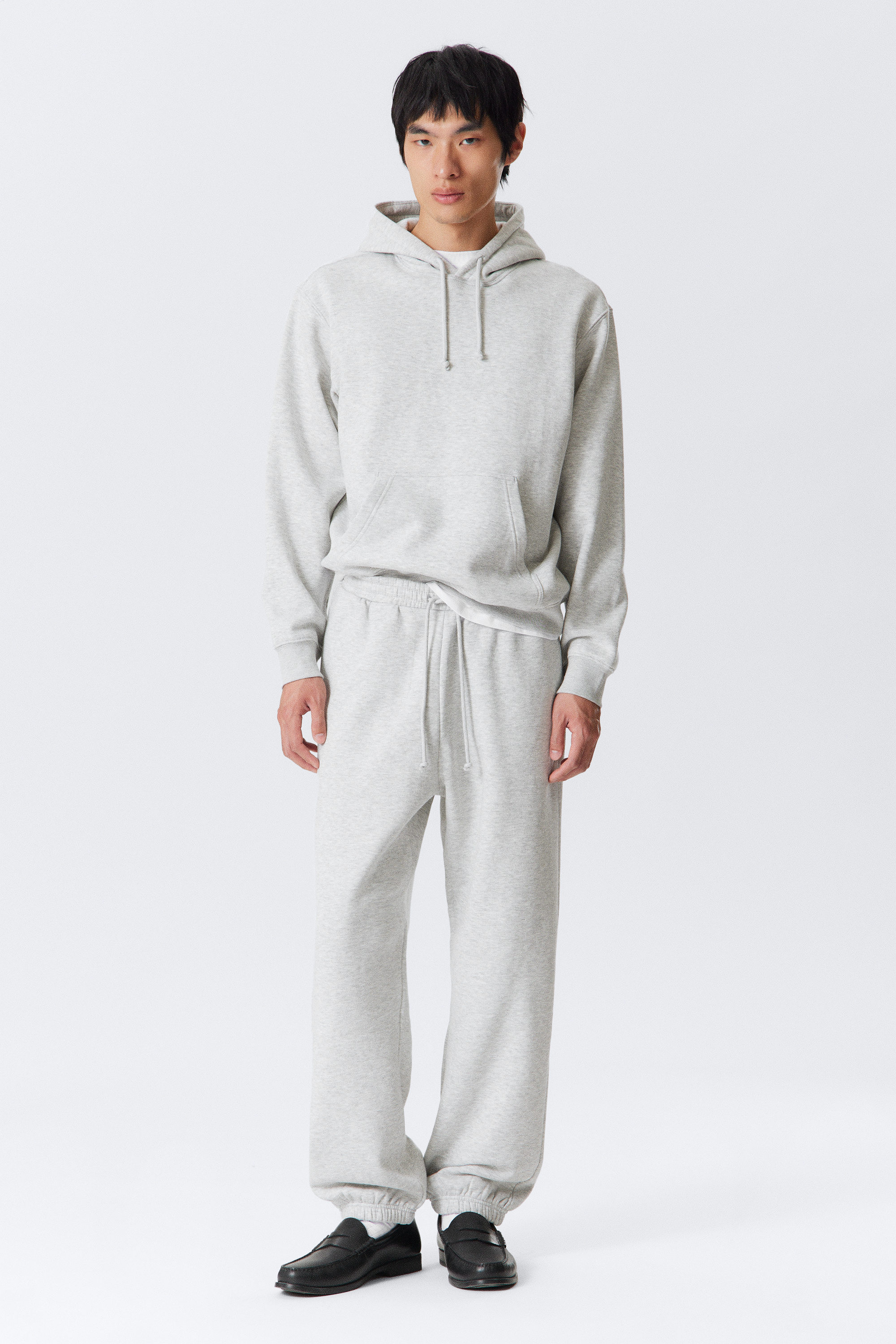 Grey Melange - Classic Sweatpants - 1