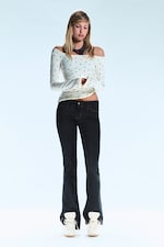 Blue Rinse - Dunkelblau - Booty Bei Low Rise Skinny Bootcut Jeans - 1