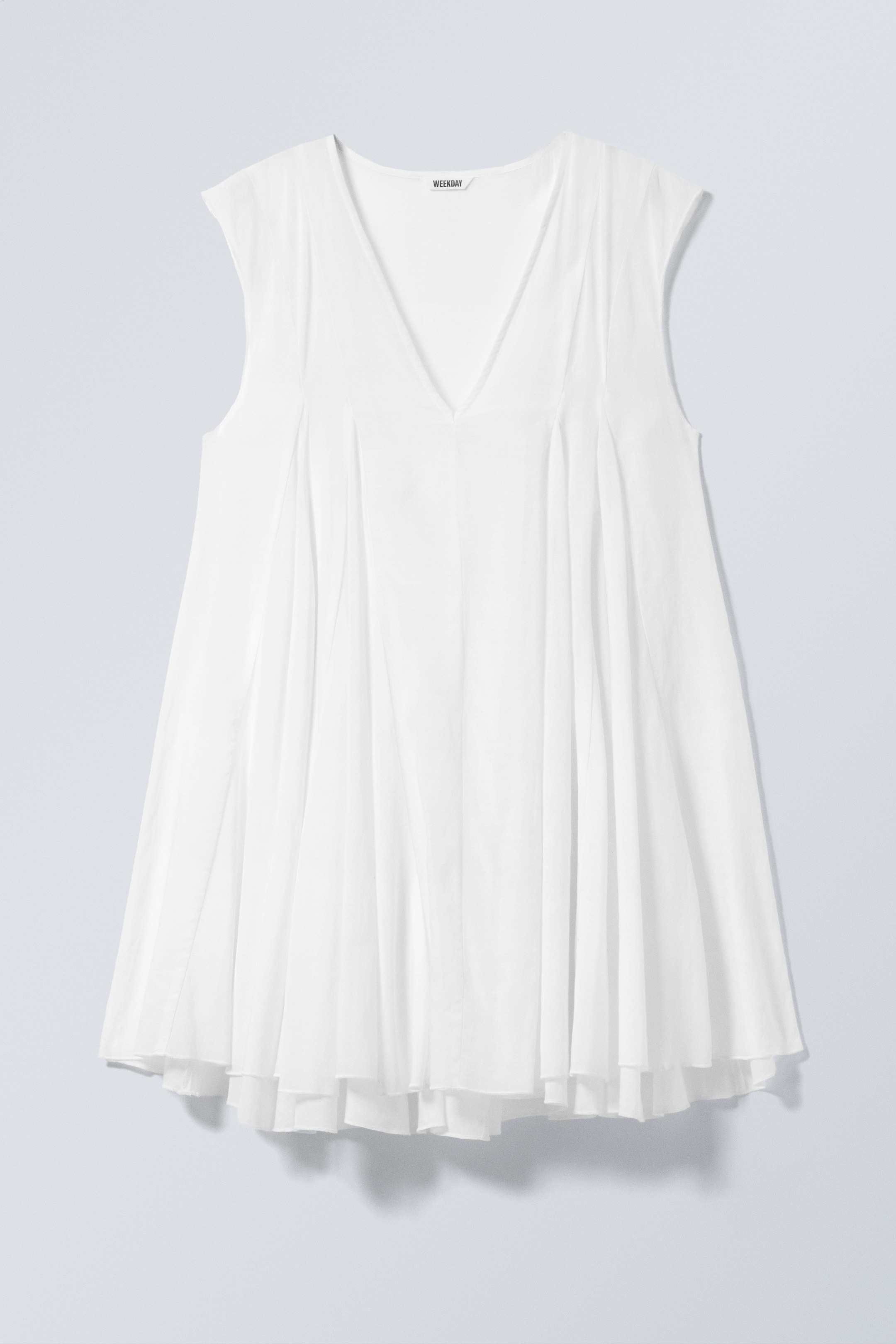 Visualizza immagine più grande: Mini abito con scollo a V e linee morbide - Bianco - DONNA | H&M IT 4