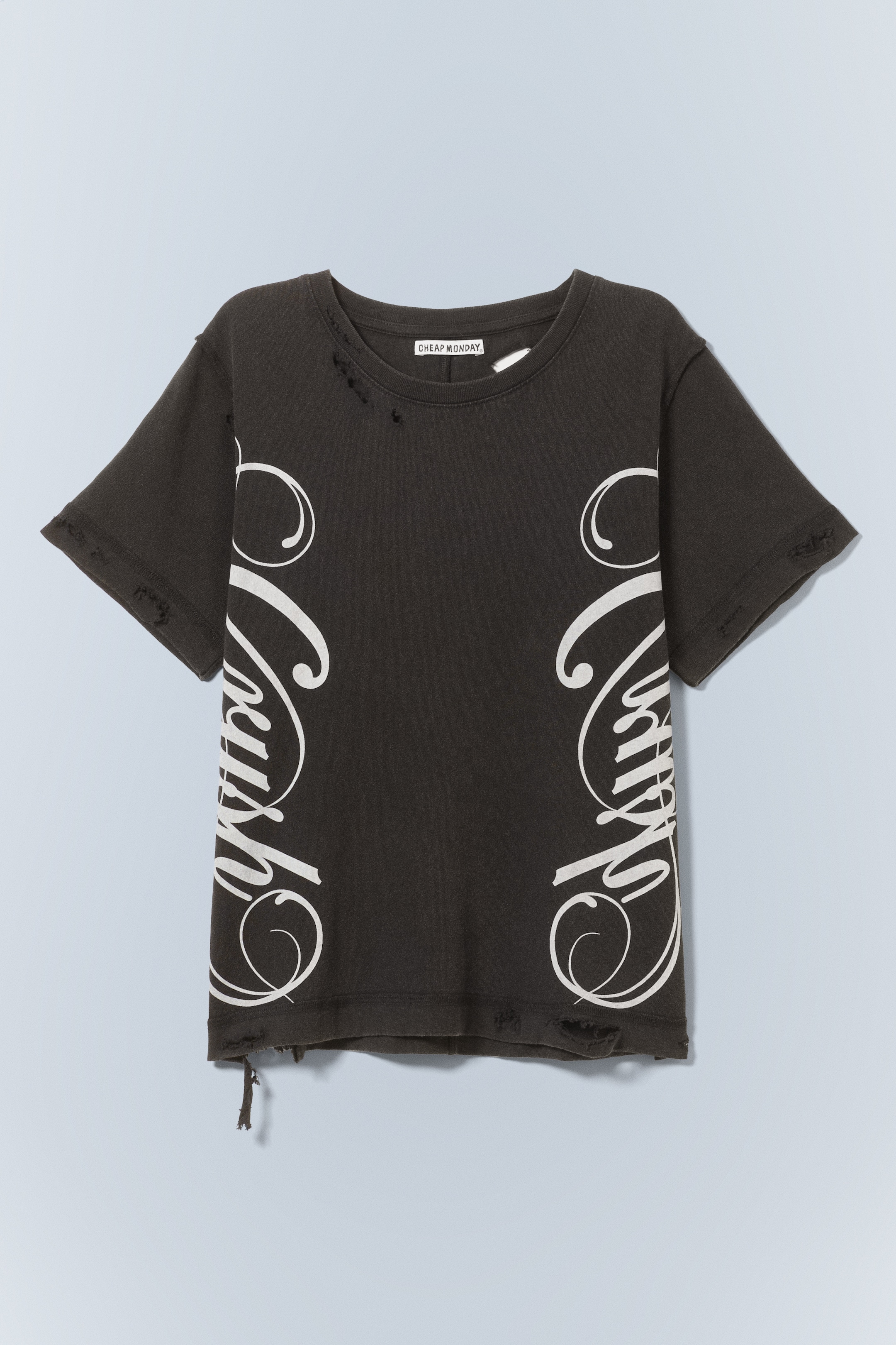 Größeres Bild anzeigen: Bedrucktes T-Shirt im Used-Look - Verwaschenes Schwarz - Ladies | H&M AT 1