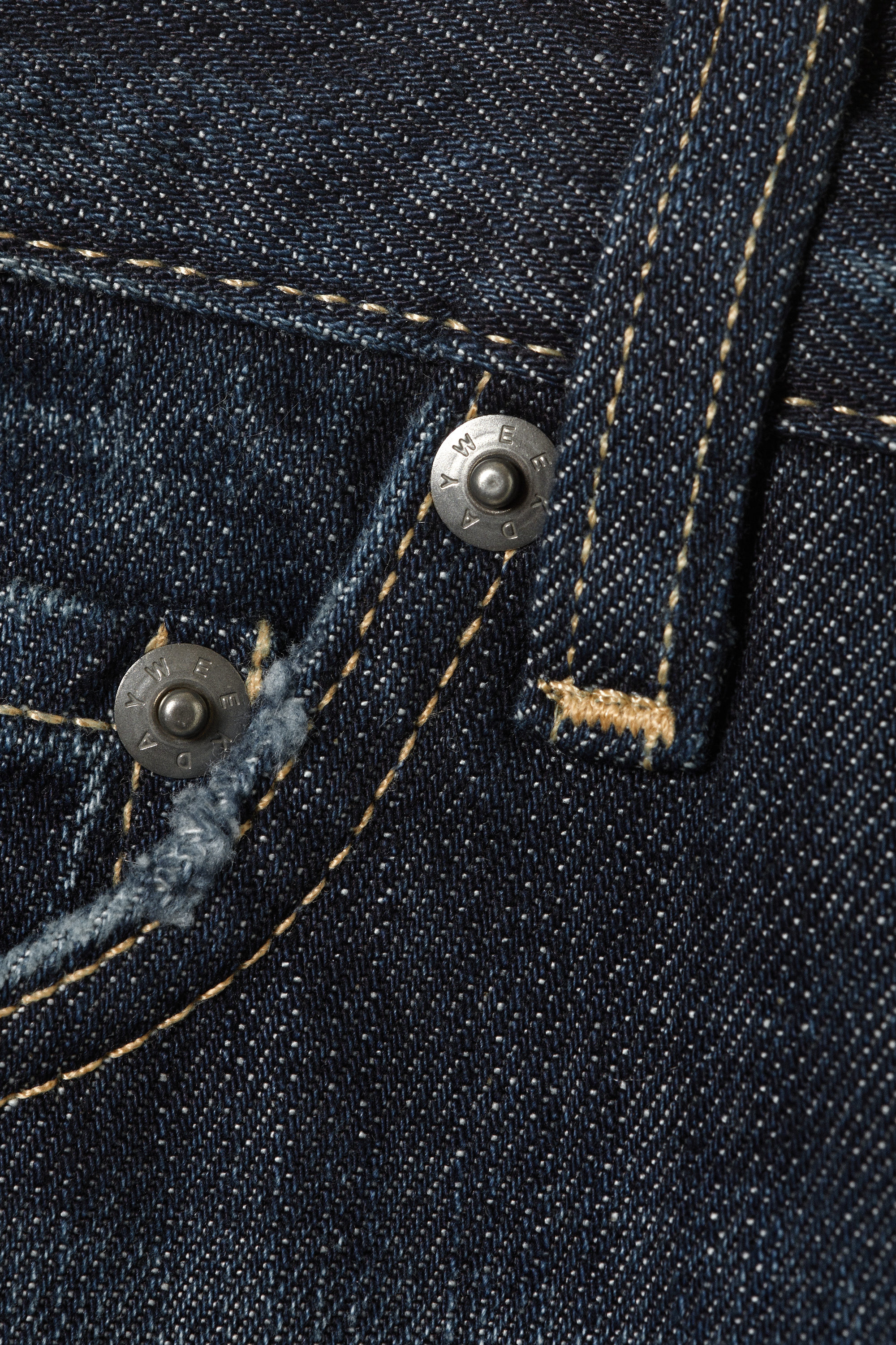 Deep Sea Blue - Mörkblå - Ray Relaxed Tapered Leg Jeans - 4