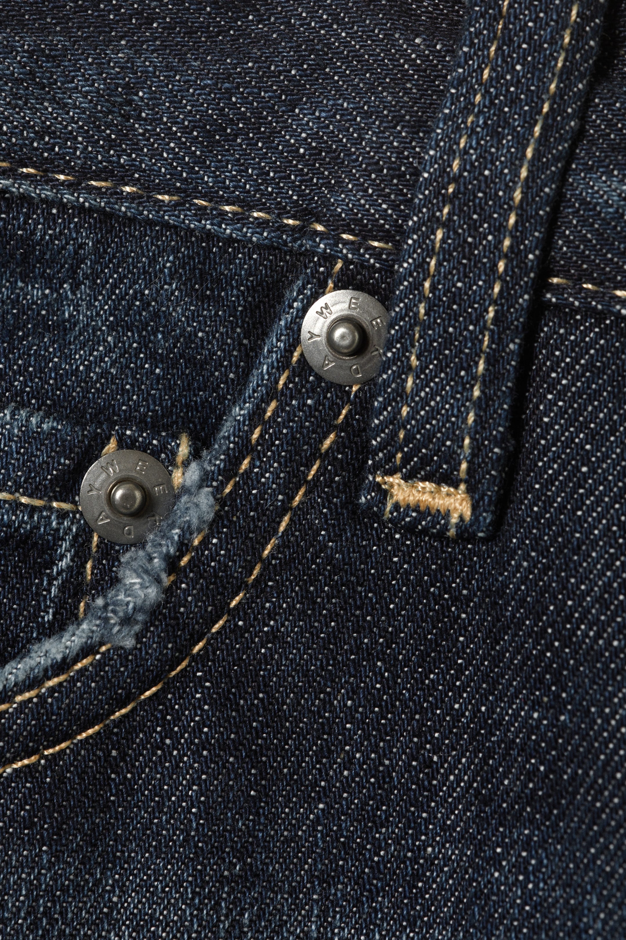 Bleu profond - Bleu foncé - Jean fuselé taille mi-haute Ray - 6