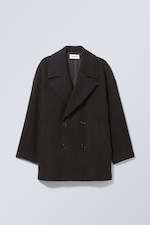 Black - Parker Oversized Peacoat - 0