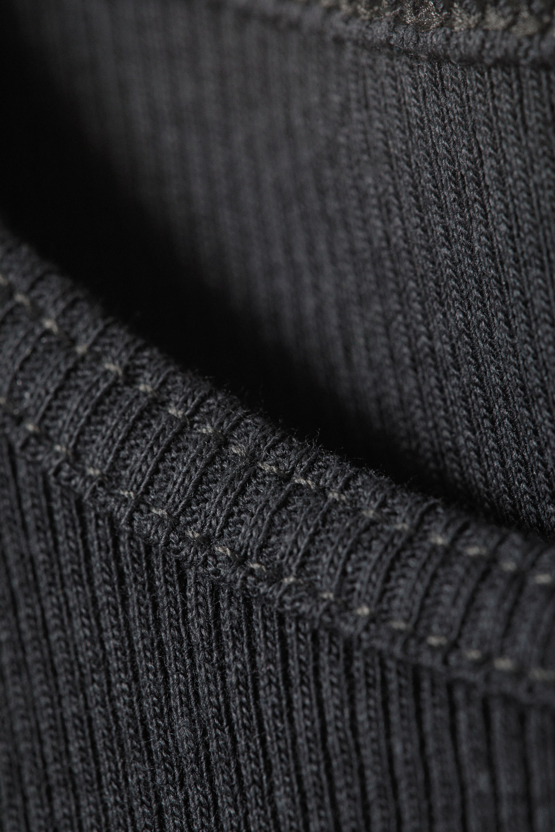 Dark Grey - Cropped Ribbed Cotton Tank - 4