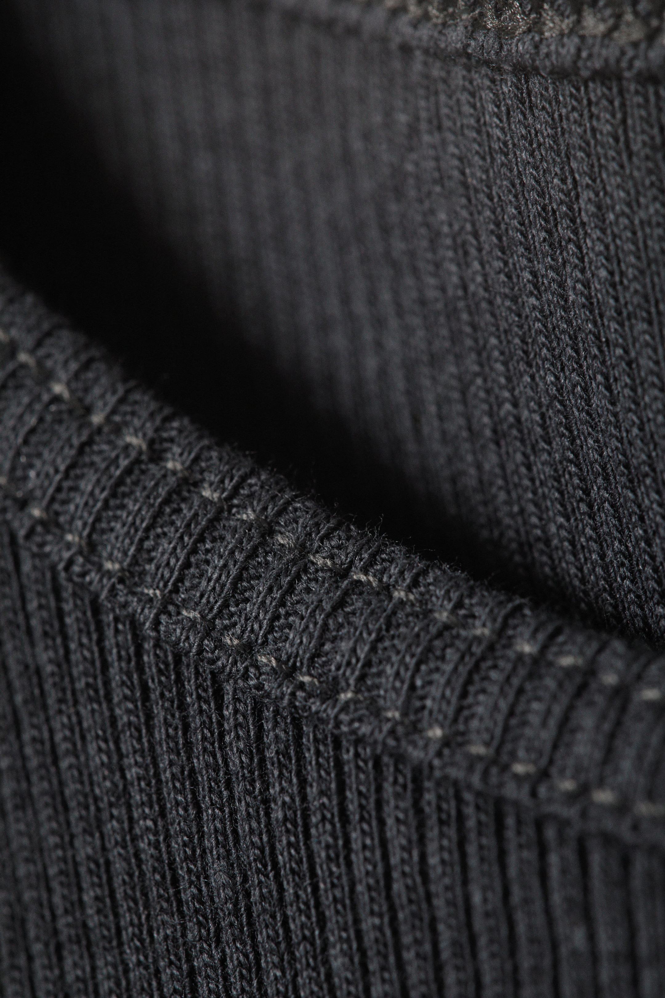 Dark Grey - Cropped Ribbed Cotton Tank - 4