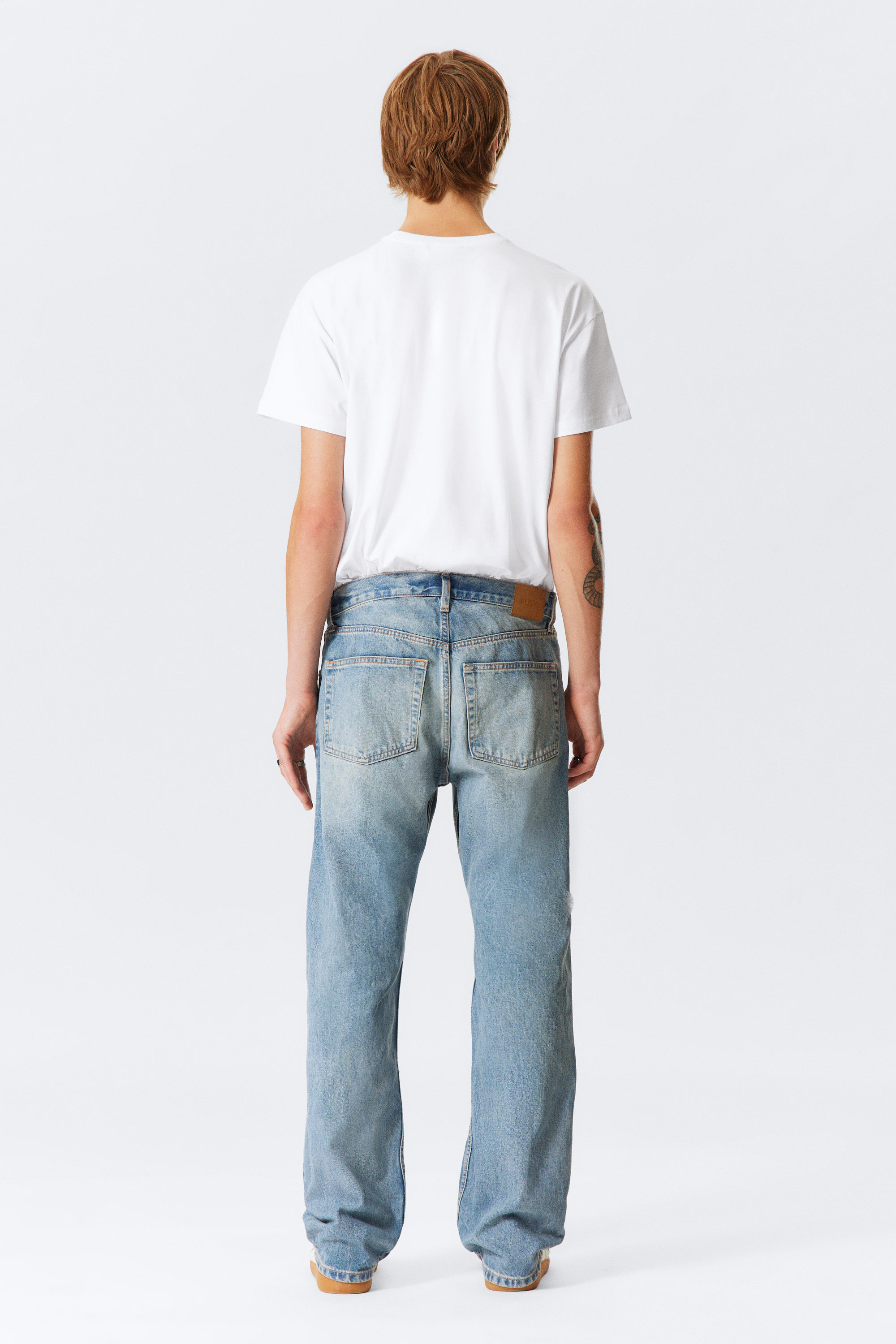 Seventeen Blue - Medium Blue - Orbit Mid Rise Regular Straight Leg Jeans - 3