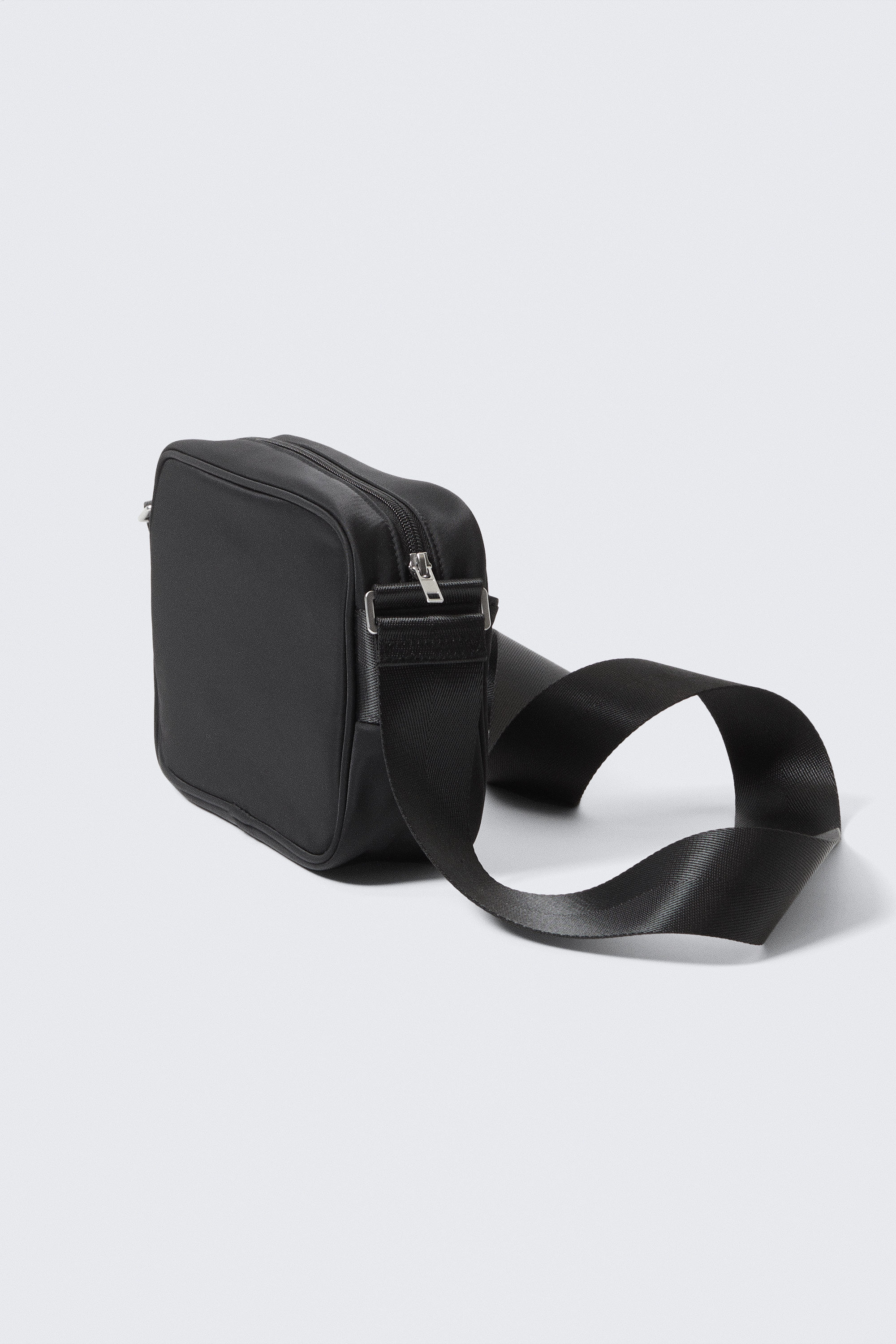 Black - Compact Unisex Crossbody Bag - 2