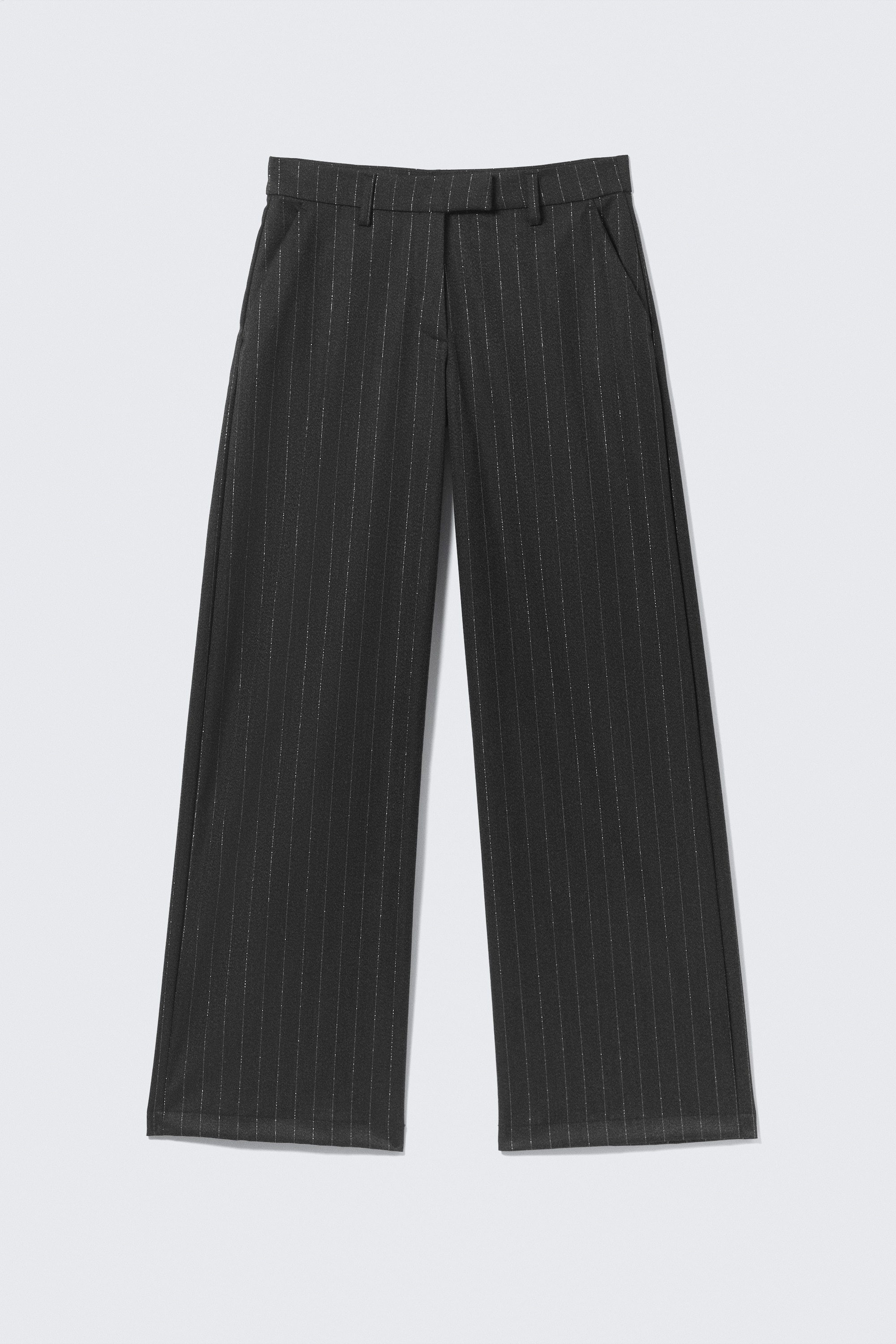 Pantaloni sartoriali a vita bassa - Grigio scuro - Righe glitter/Brown Pinstripe/Nero/Grigio scuro mélange