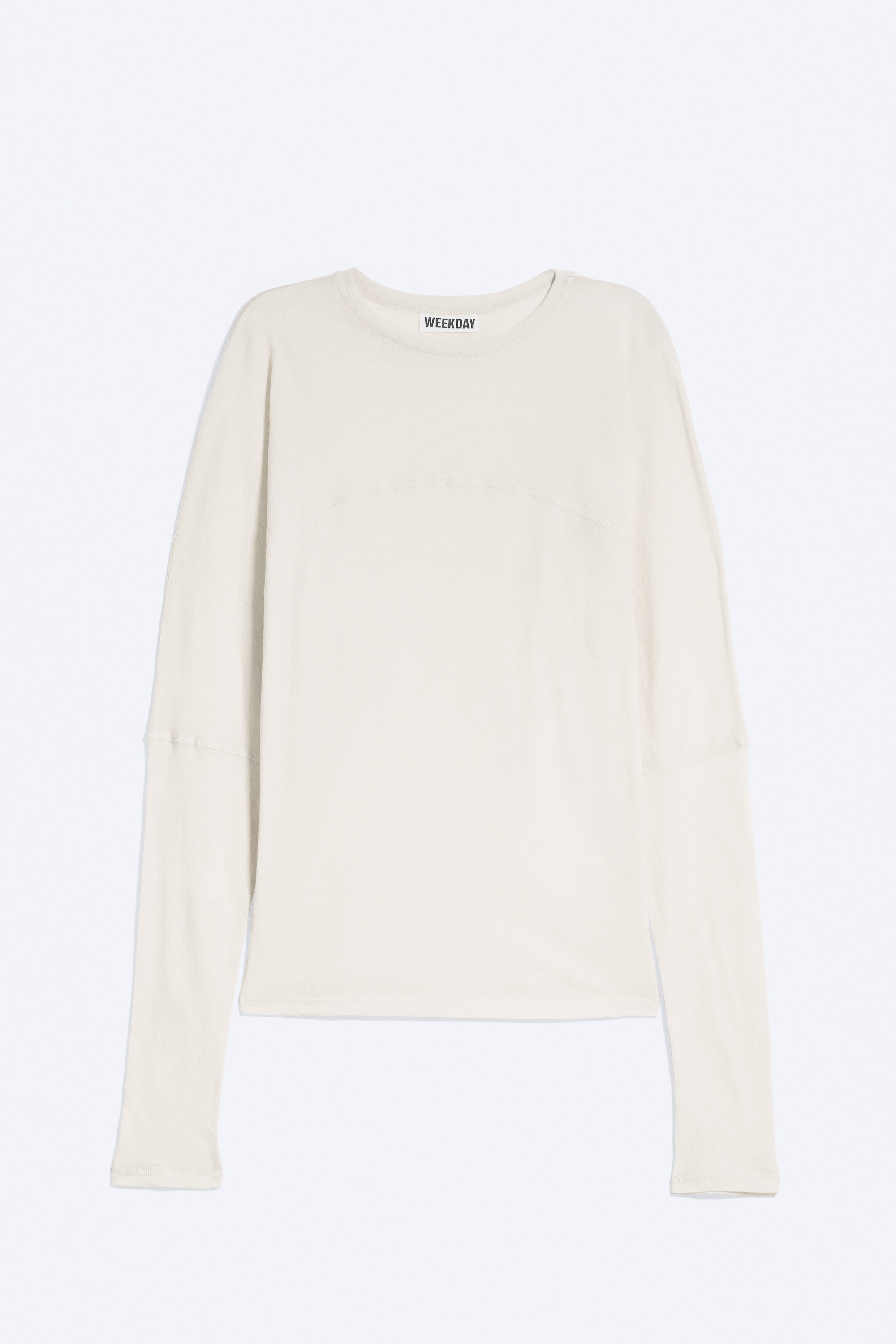 Tricou cu mâneci lungi tip liliac - Bej deschis