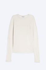 Helles Beige - Longsleeve mit Fledermausärmeln - 0
