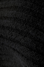 Schwarz - Gestrickter Bolero mit U-Boot-Ausschnitt - 5