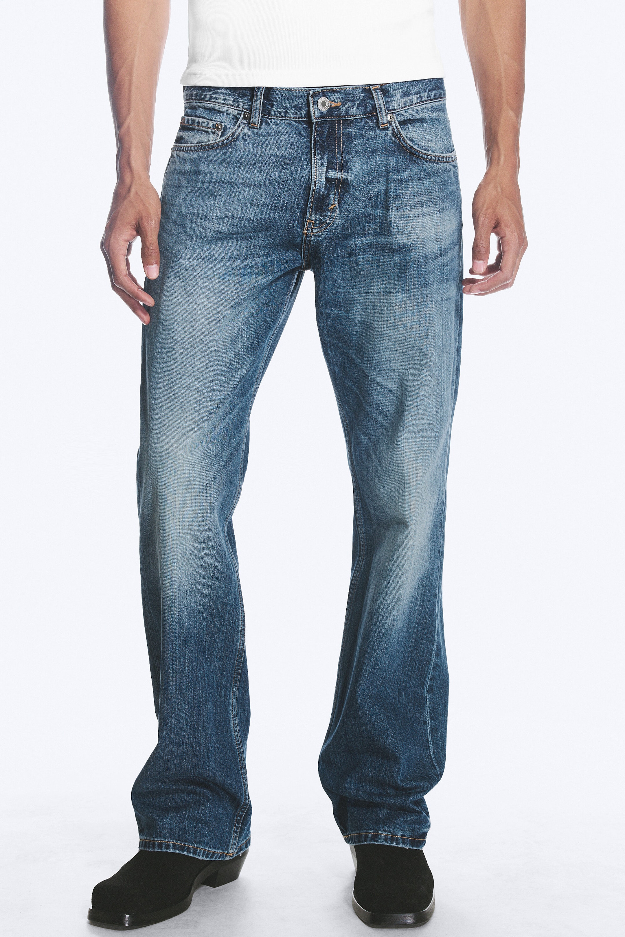Milano Blue - Dark Blue - Sky low rise regular bootcut jeans - 2