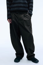Braun kariert - Felix Barrel-Chinohose - 1