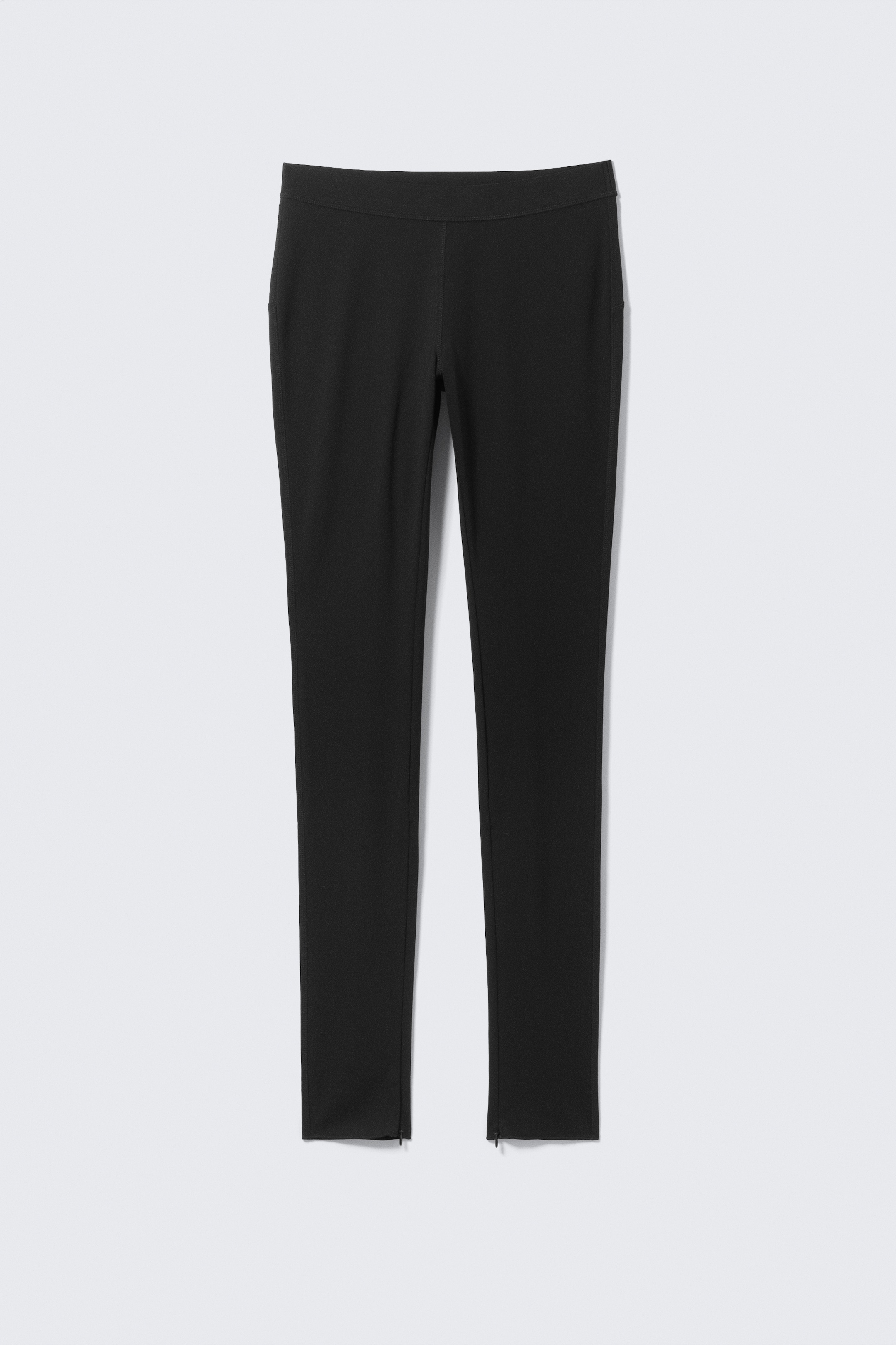 Visa större bild: Byxor med dragkedja i stretch - Mörkt - DAM | H&M SE 4