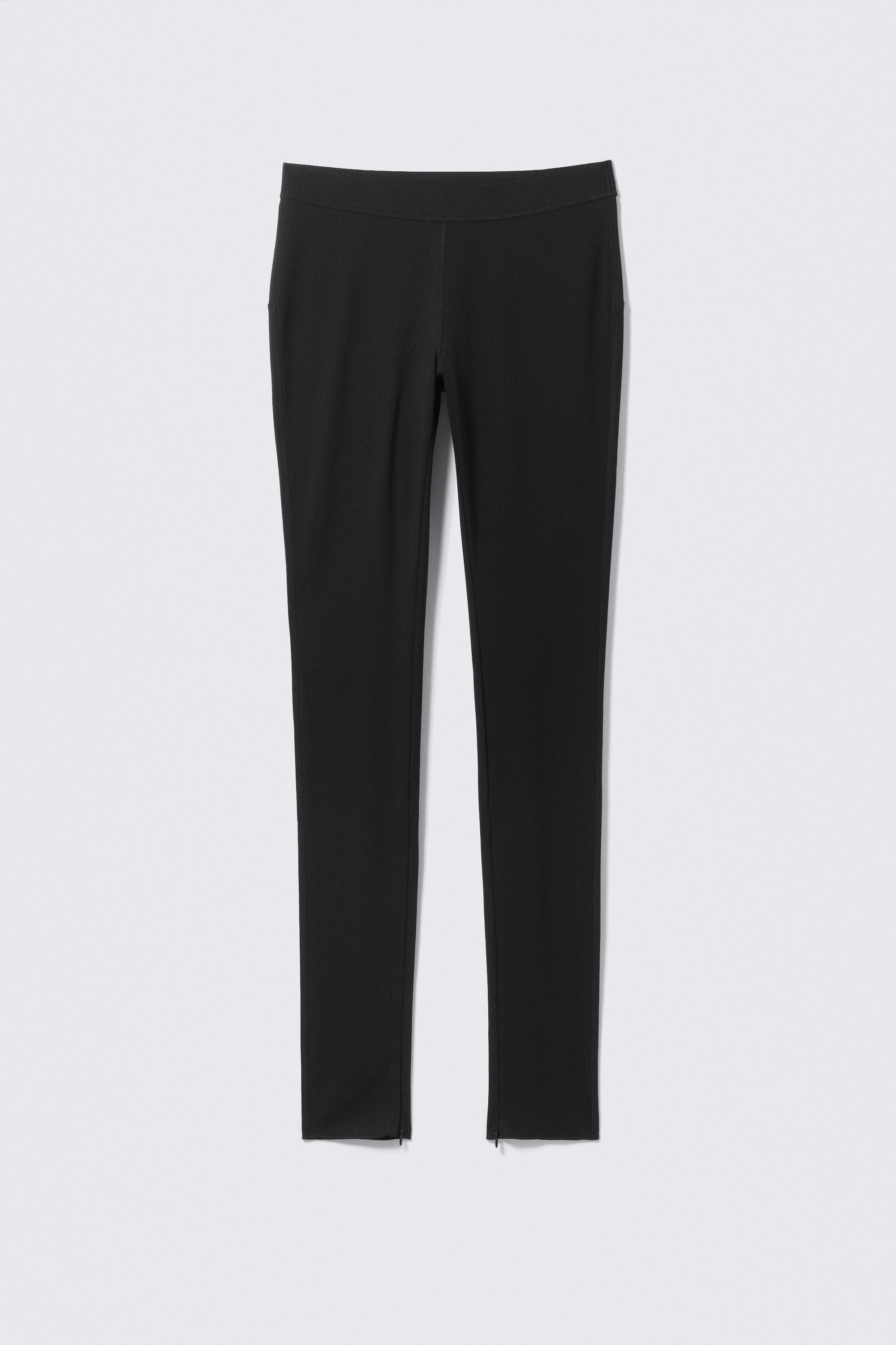 Dark - Zipped Stretchy Trousers - 3