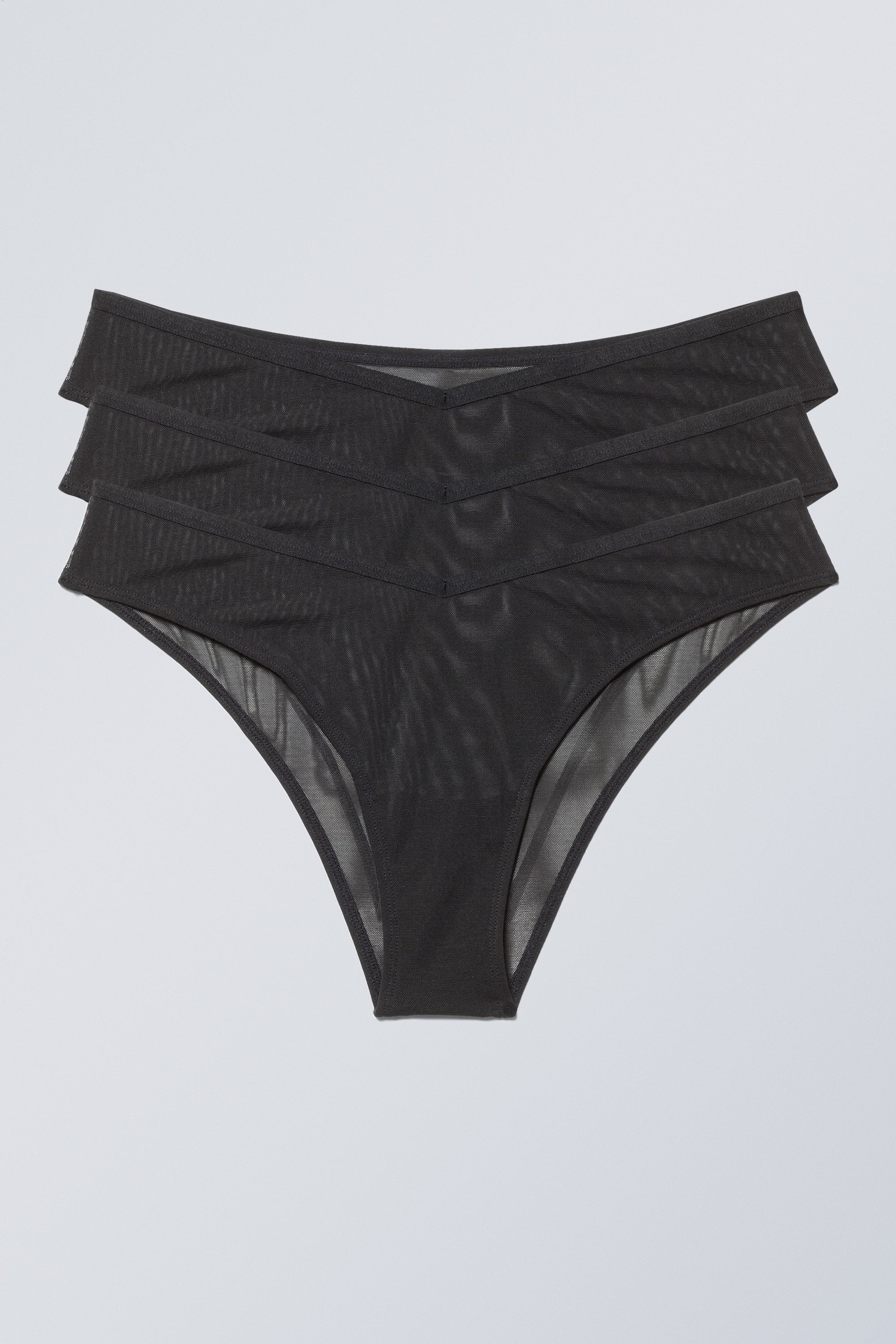 Noir - Culottes brésiliennes Bonnie, Lot de 3 - 0