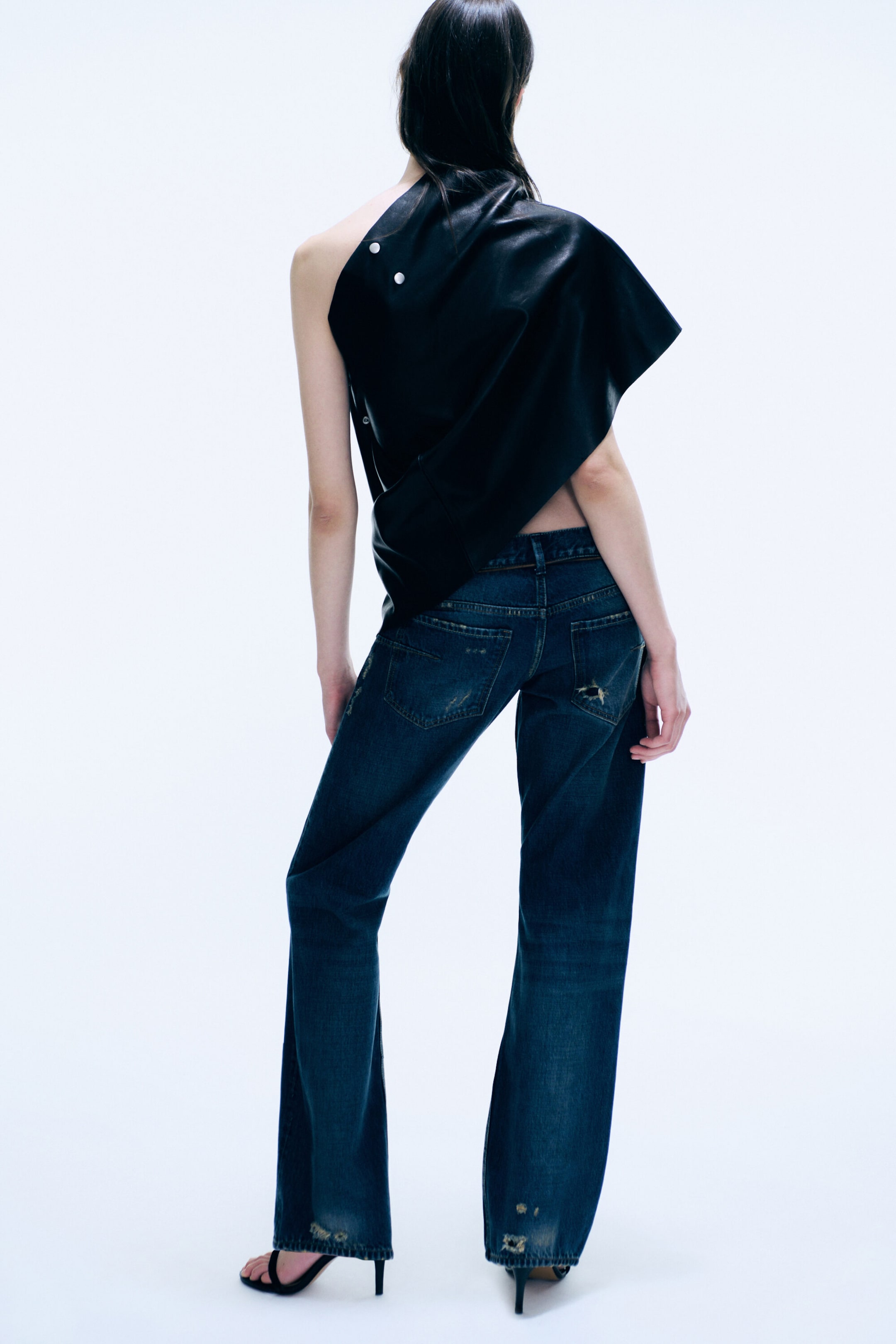 Washed Mid Blue - Energy low waist bootcut jeans - 3