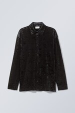 Black - Lesley Velvet Shirt - 0