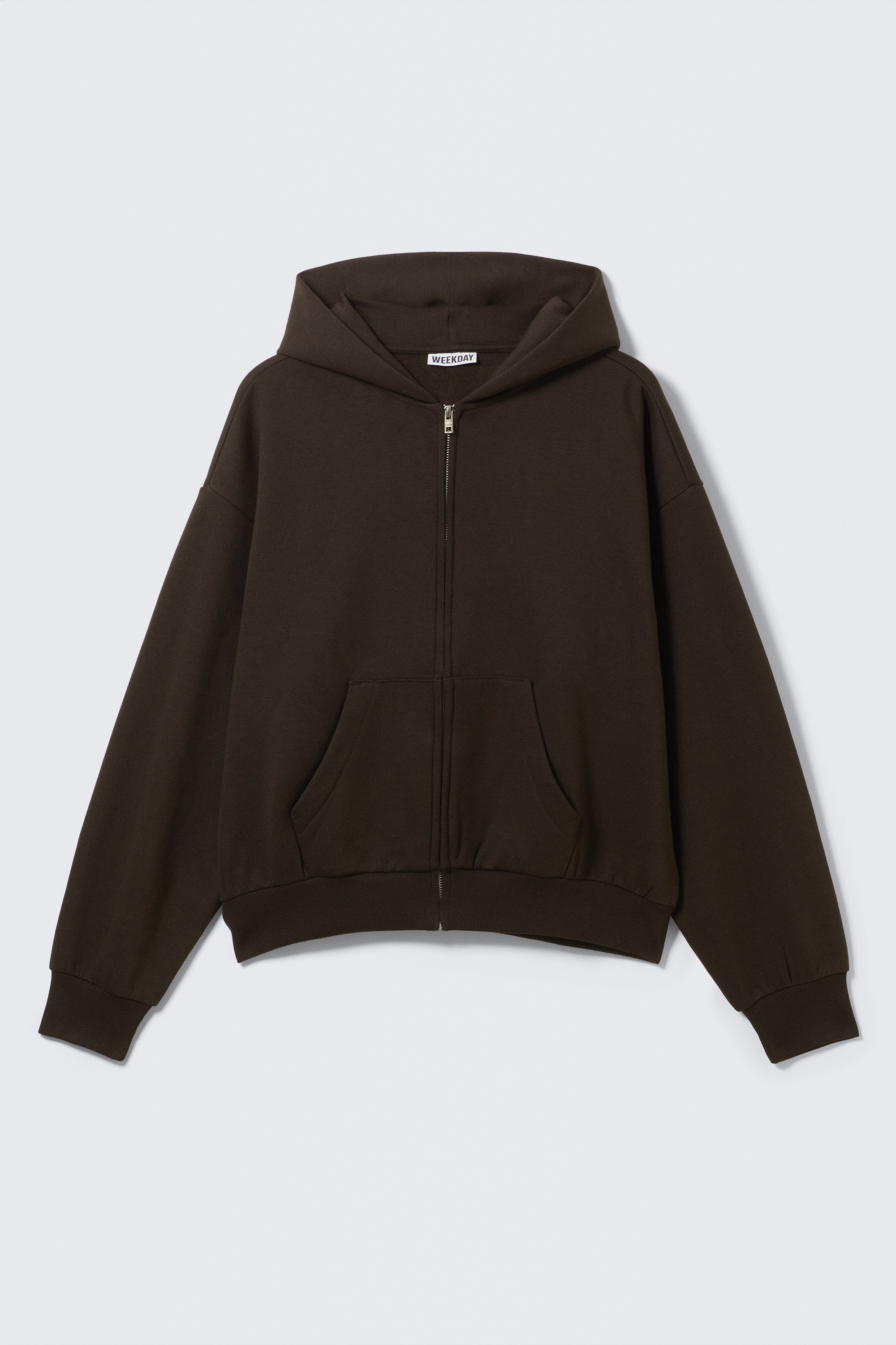 Loose Fit Zip Hoodie - Dark Brown/Washed Blue/Washed Dark Green/Grey Melange/Black