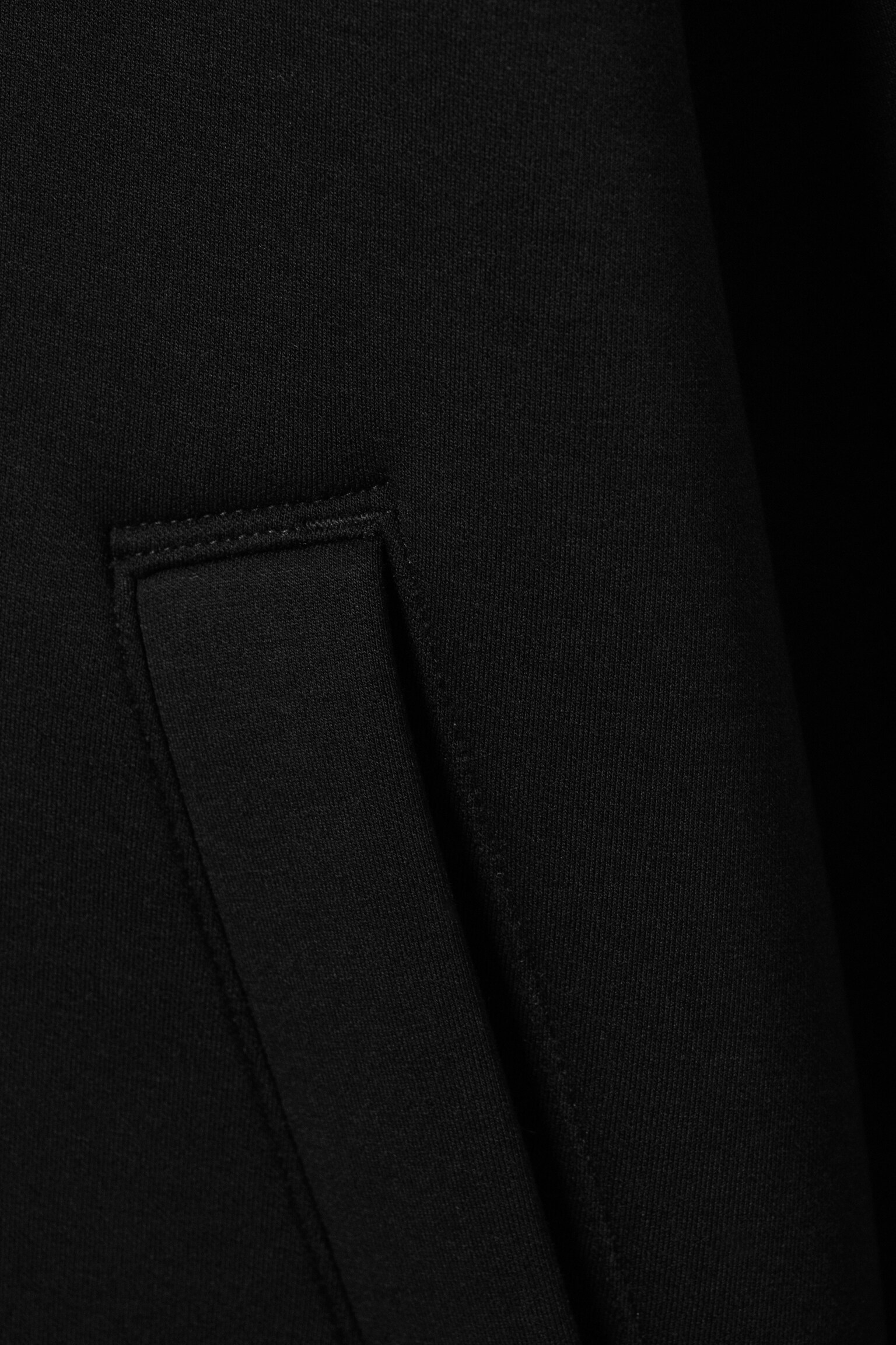 Structured Scuba Zip Jacket - Fekete - 3