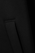 Black - Structured Scuba Zip Jacket - 4