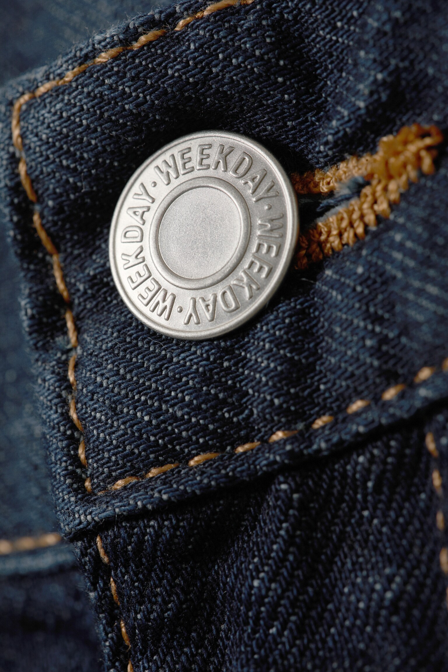 Solar Loose Wide Leg Unisex džínsy - Tmavomodrá modrá - 7