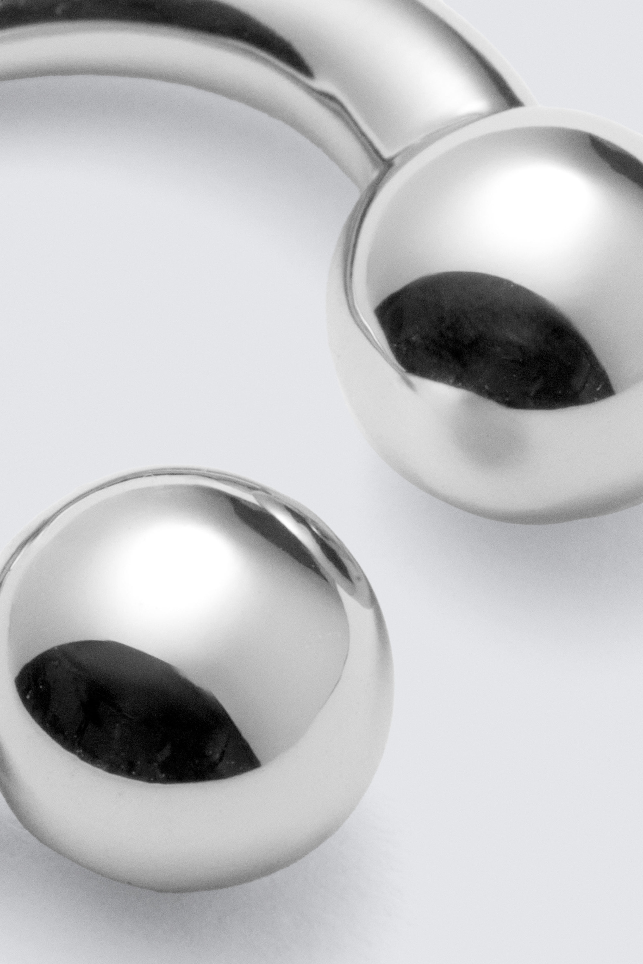 Silver - Sculptural Open-ended Ring - 2