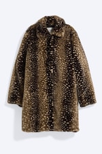 Dark Brown - Deer Spots - Carcoat van imitatiebont - 3