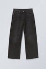 Black Stream - Astro Loose Baggy Leg Jeans - 0