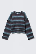 Striped Turquoise - Gebreide trui - Loose Fit - 4