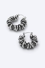 Silver - Wired Earrings - 0