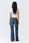 nova low rise slim bootcut leg jeans - Mine Blue - Medium