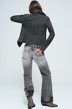 Alien Black - Washed Black - Aura Low Rise Relaxed Bootcut Jeans - 0
