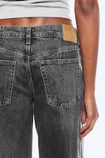 Risso Black - Black - Ample Low Rise Loose Wide Leg Jeans - 9