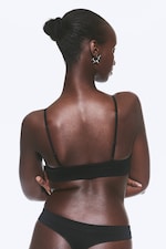 Svart/vit - 3-pack sömlösa stringtrosor - 2