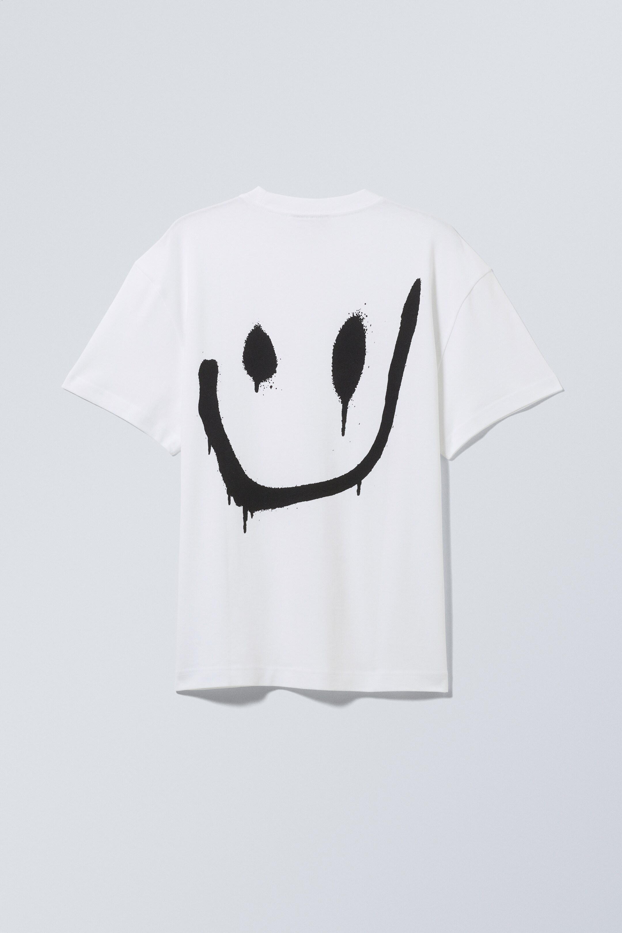View larger image: Oversized Graphic Printed T-shirt - Drippy smiling face - Men | H&M GB 2