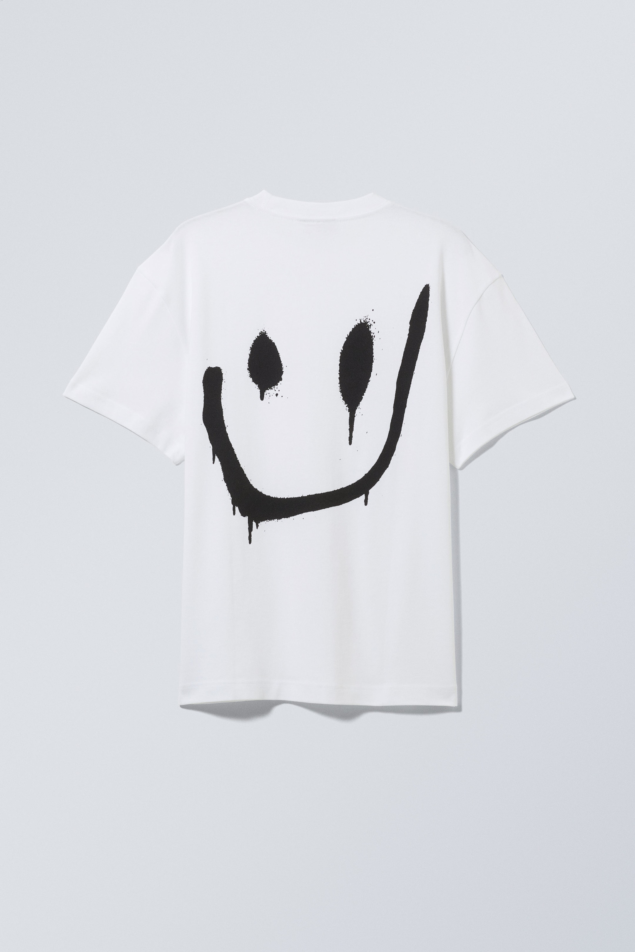 Drippy smiling face - Oversized Graphic Printed T-shirt - 1
