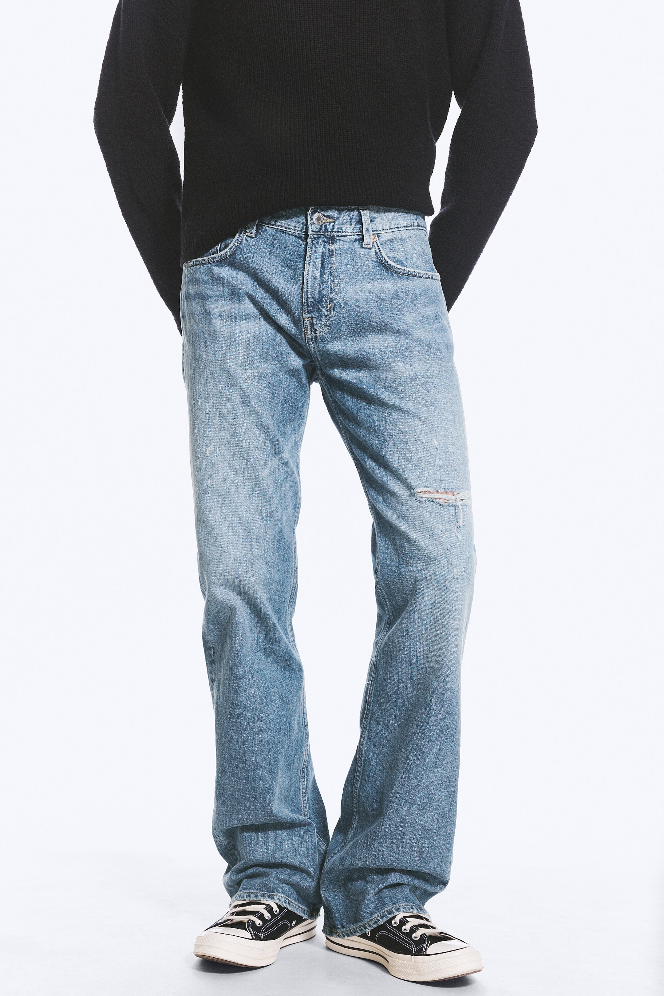 Captain Blue - Ljusblå - Sky low waist regular bootcut jeans - 2