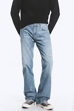 Captain Blue - Ljusblå - Sky low waist regular bootcut jeans - 2